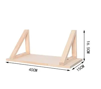 wood fix by hooks Настенная полка, деревянная настенная декоративная полка для детской комнаты, украшение в скандинавском стиле, деревянная полка для детской комнаты, украшение для детской комнаты - Цвет: wood fix by hooks