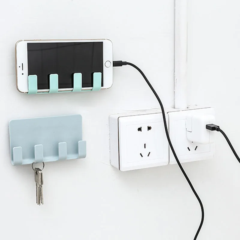 Подставка для зарядки телефона держатель мобильного iPad стенка без следа 4