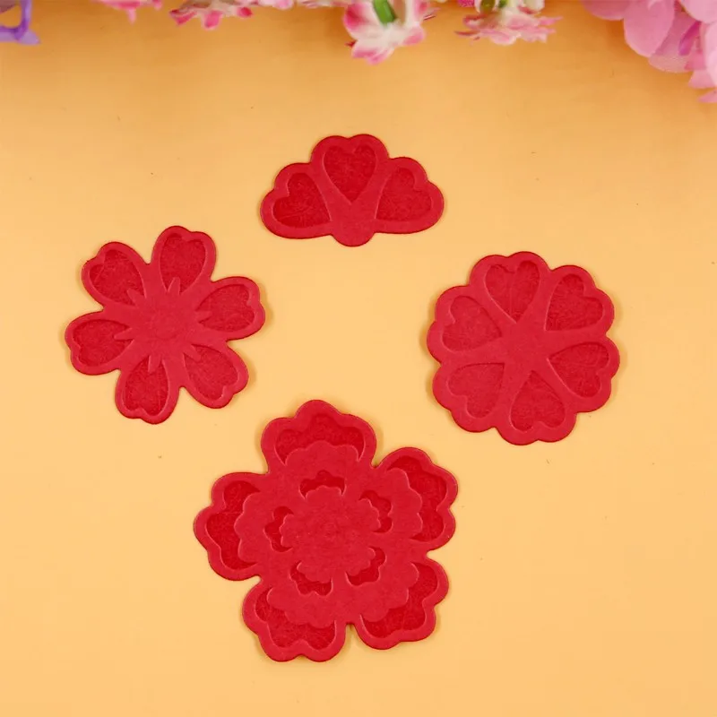 YLCD019 металлические Вырубные штампы в форме цветов для скрапбукинга шаблон