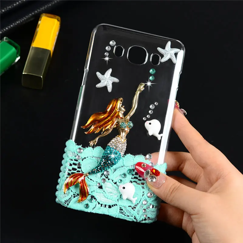 Розеточный блинг бриллиант 3D покрытие задняя крышка из кристаллического жесткого пластика для Samsung Galaxy J7 2016 J710 J7108 5.5" Кейс Фунда Коке.