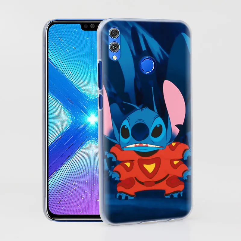 Милый чехол для телефона Lilo Stitch для huawei Honor 8X 8A Pro 8C 8S 9 10 Lite 20i Honor Play Y7 Y9 чехол