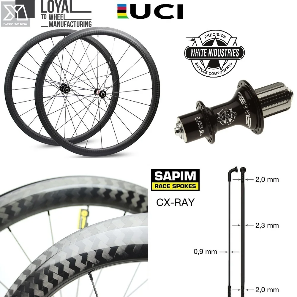 Высококачественная 700c дорожная велосипедная колесная пара углеродная колесо с