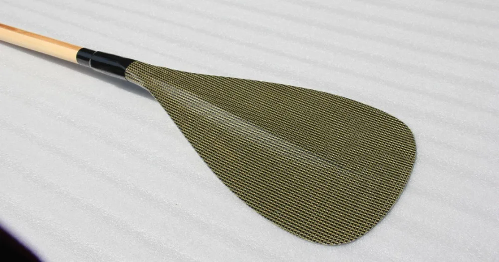 ZJ Спорт Лидер продаж Гибридный каноэ весло с ОС кевлара и лезвие ручной работы