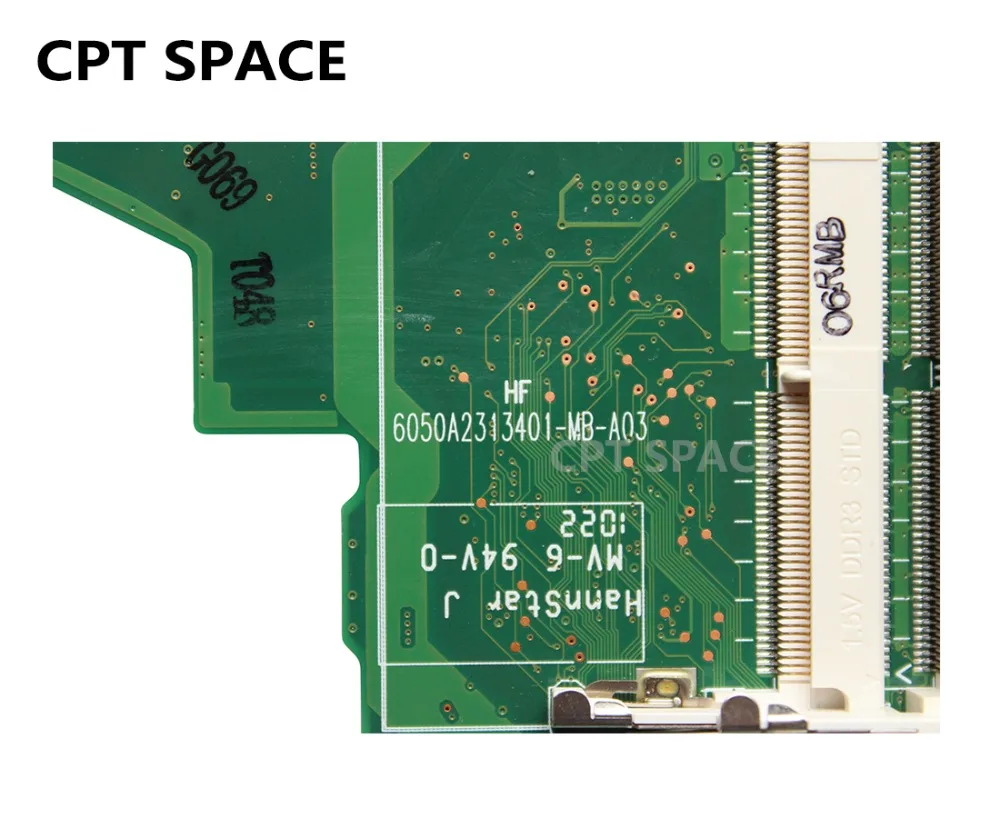 YTAI материнская плата для ноутбука hp Pavilion DV5 DV5-2000 6050A2313401-MB-A03 socket S1, оригинальная полностью протестированная материнская плата