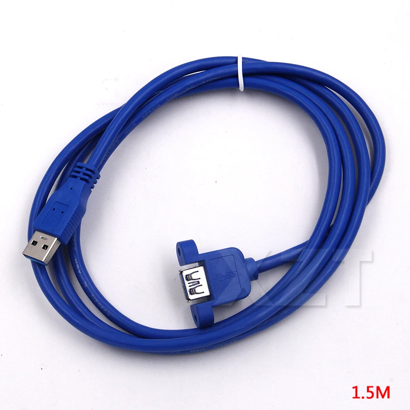 Новинка Удлинительный кабель 30 см 150 штекер гнездо USB3.0 с отверстиями для винтов