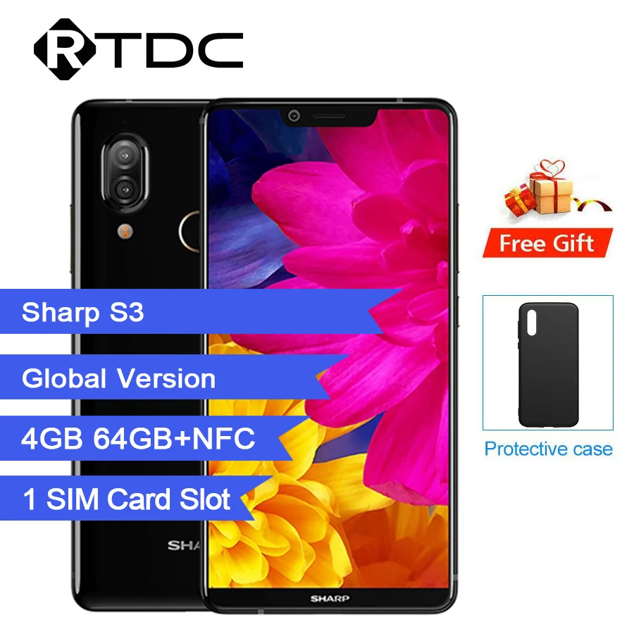 Sharp Aquos S3 FS8032 6 0 ''устройство док станция Qualcomm Snapdragon 630 Android 8 Оперативная память 4
