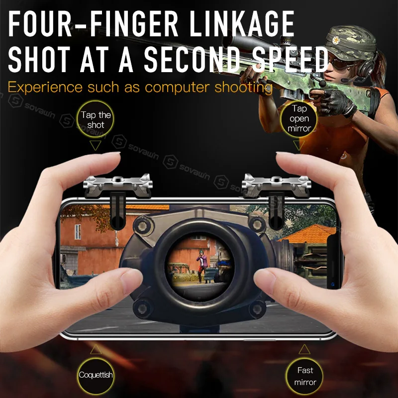 PUBG мобильная игра P20s игровой коврик огонь Кнопка стрелок Aim ключ Геймпад