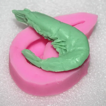 food-grade silicone fondant cake molds soap chocolate mold for the kitchen shrimp | Дом и сад