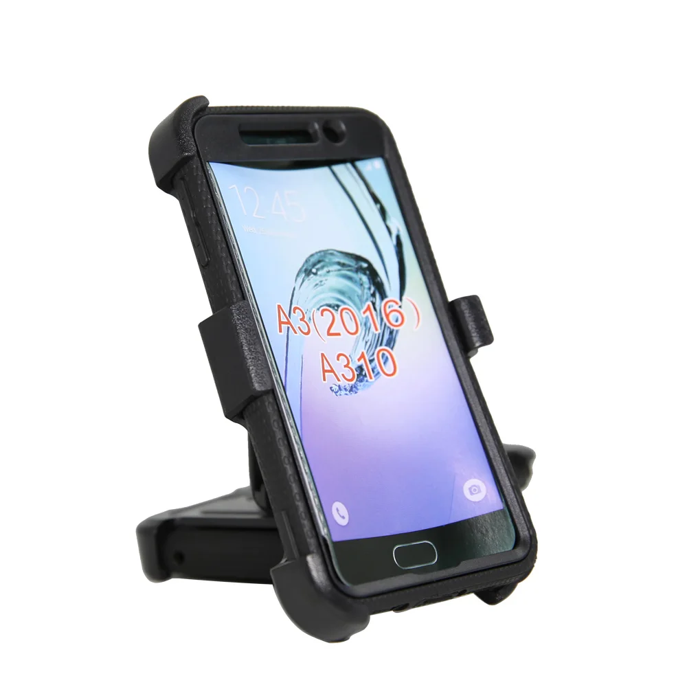 Противоударный армированный чехол с откидной ножкой и зажимом для ремня Samsung Galaxy