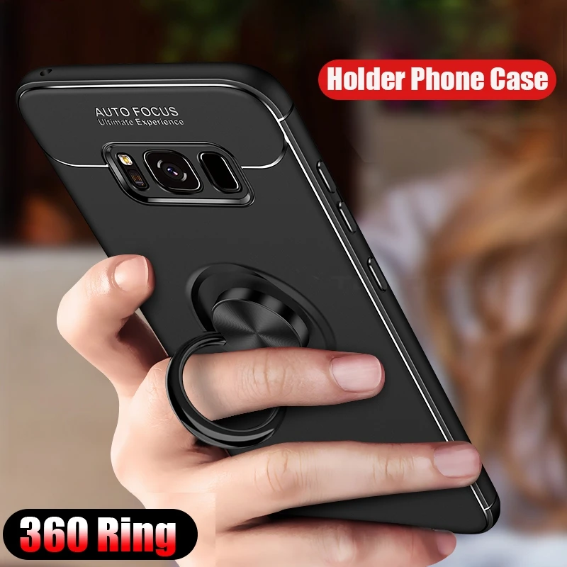 Автомобильный Магнитный чехол с кольцом-держателем для SAMSUNG Galaxy S8 S9 Plus J3 J5 J7 2017 2016