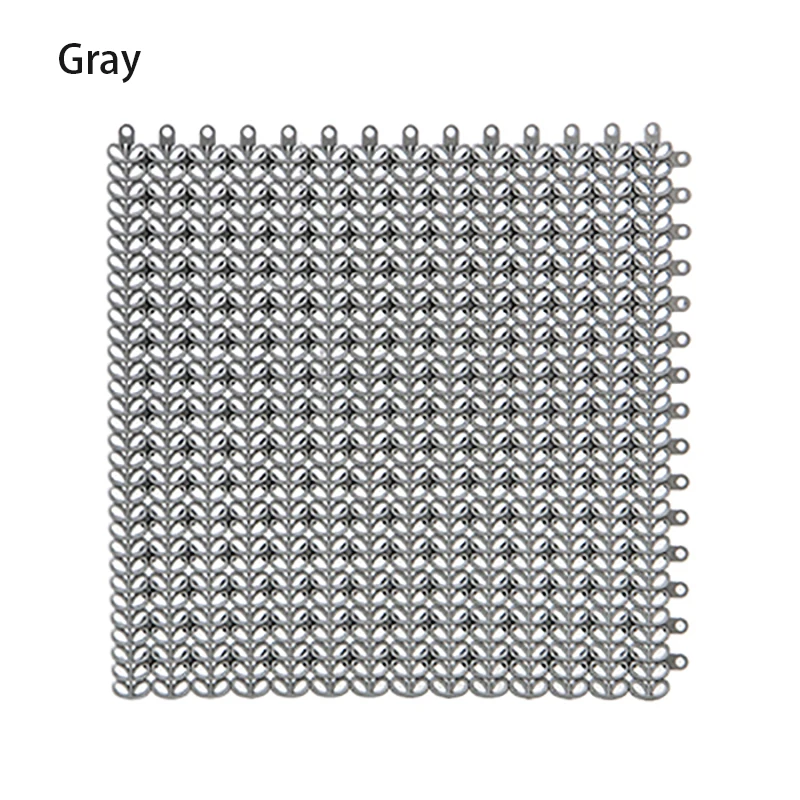 Gray ONEUP коврики для ванной можно отрезать ножной пол полый водонепроницаемый ковер повседневные предметы домашнего обихода для ванной комнаты кухонный нескользящий коврик - Цвет: Gray