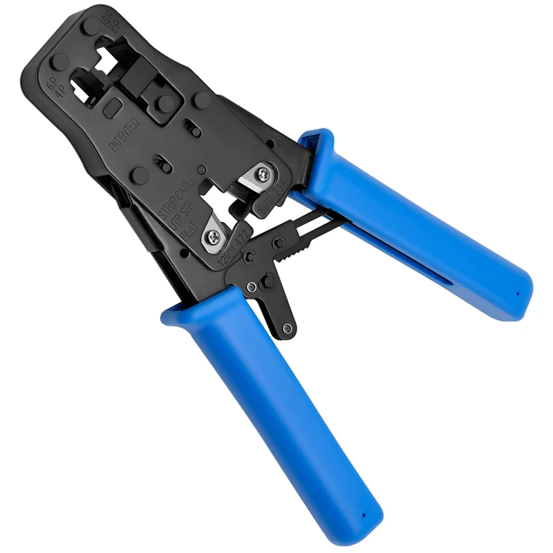 

CNCOB Cable Crimper,Cable Connector Crimp Tool, Phone Cord Connector Crimp Pliers, 8P8C / RJ45, 6P6C / RJ12, 6P4C / RJ11,6P2C