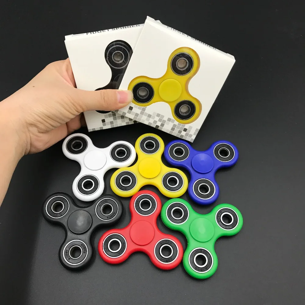 Tri блесны Непоседа пластиковые EDC руки Spinner игрушка для аутизма и СДВГ анти стресс