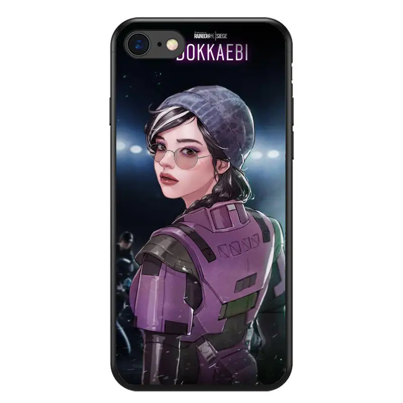 Силиконовый чехол Rainbow Six Siege YuGiOh из ТПУ для iphone 4S 5C X 10 XS 8 plus XR Max|Чехлы-накладки| |