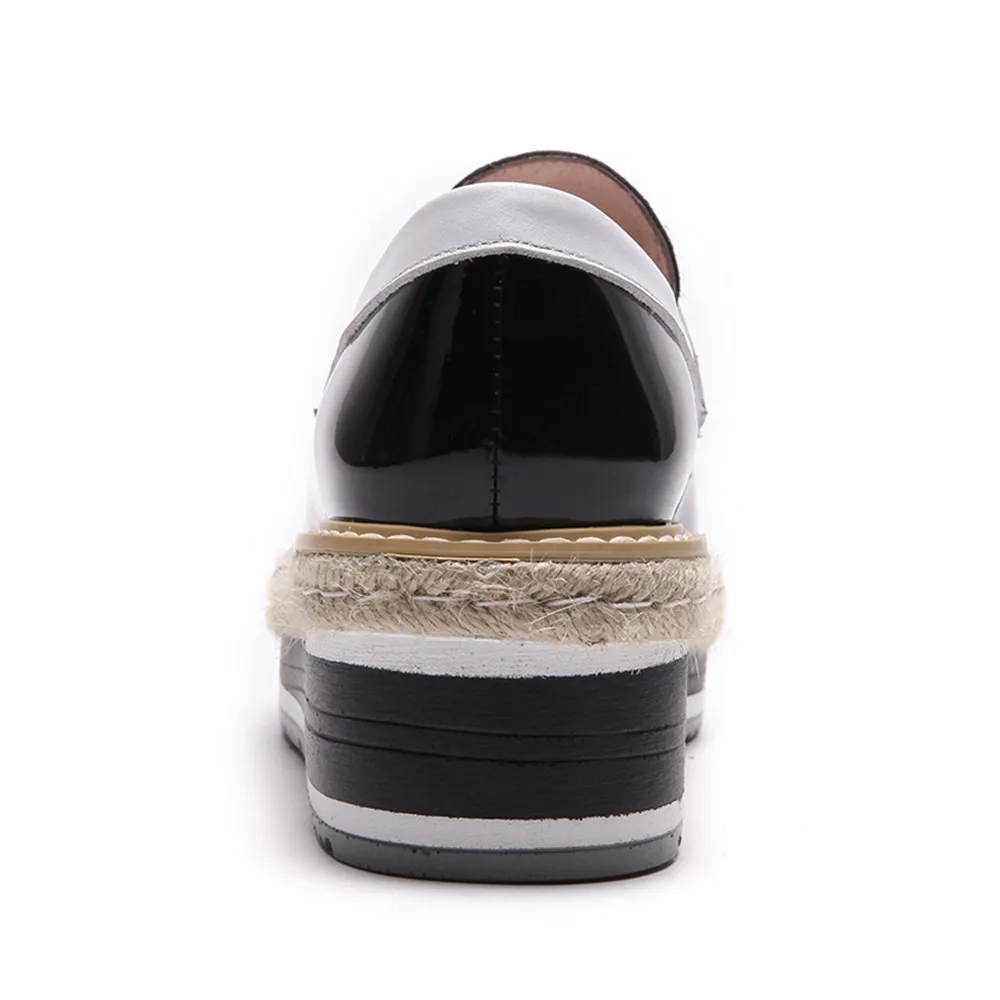 Туфли лодочки ASUMER женские на платформе повседневная кожаная обувь танкетке