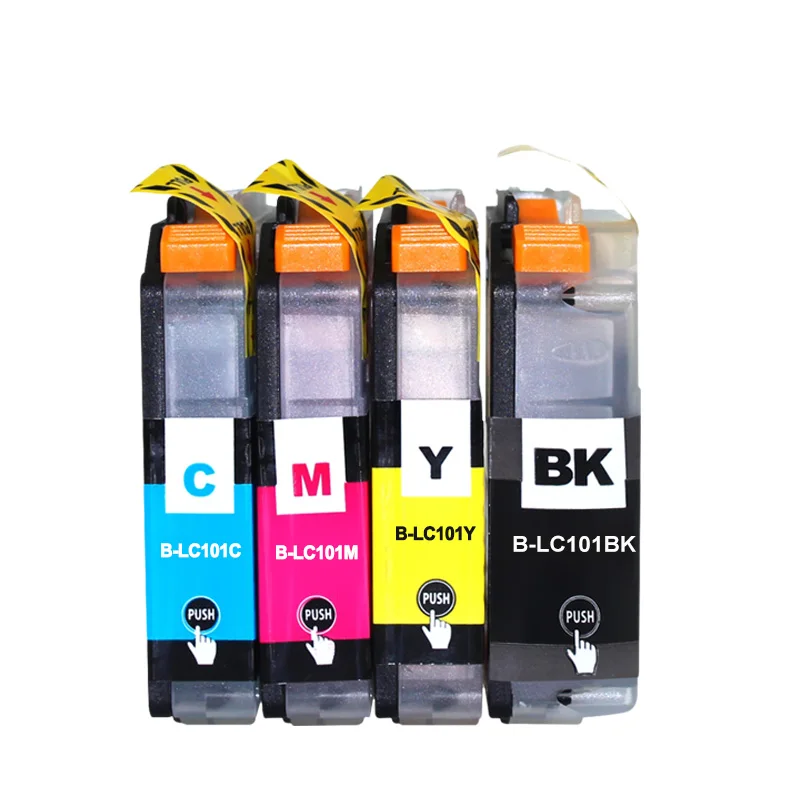 8 шт. LC101 совместимые чернильные картриджи для Brother MFC J285DW J450DW J470DW J475DW J650DW J870DW