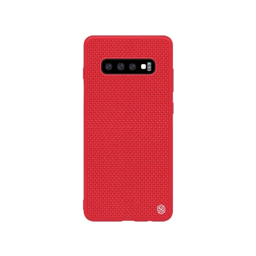 Чехол NILLKIN для samsung Galaxy S10/S10 Plus, Жесткий ПК+ мягкий чехол из ТПУ с нейлоновой текстурой, чехол для Galaxy S10Plus - Цвет: Red