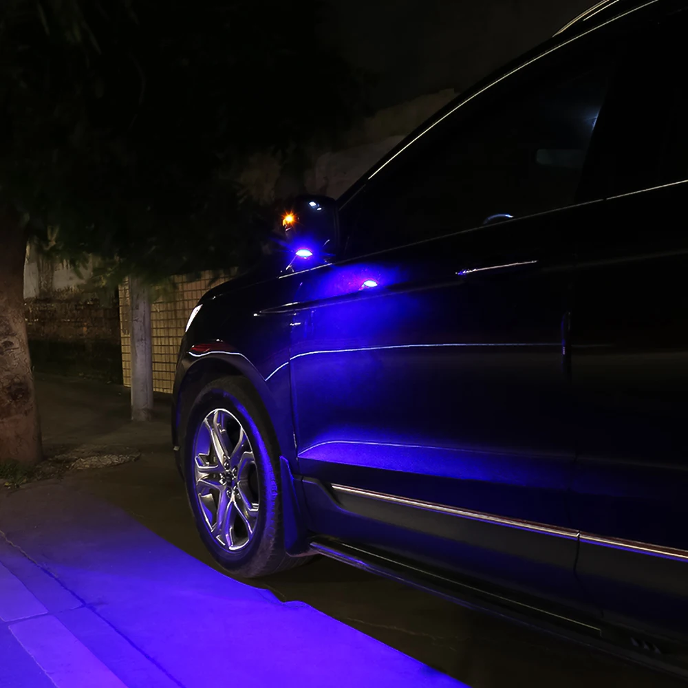 2 шт. синий Добро пожаловать светильник для Ford Focus Fusion 3 Explorer Mondeo край Телец