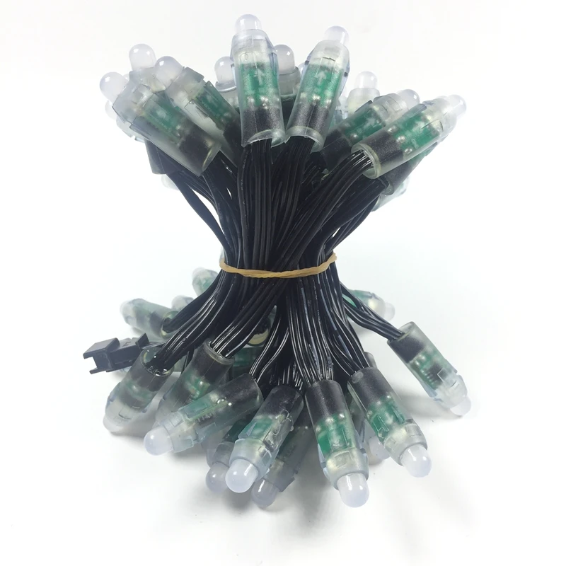

1000 шт. DC5V/ DC12V WS2811 IC светодиодный ные модули, гирлянда 12 мм, полноцветная IP68 наружная Водонепроницаемая рекласветодиодный светодиодная Пиксе...