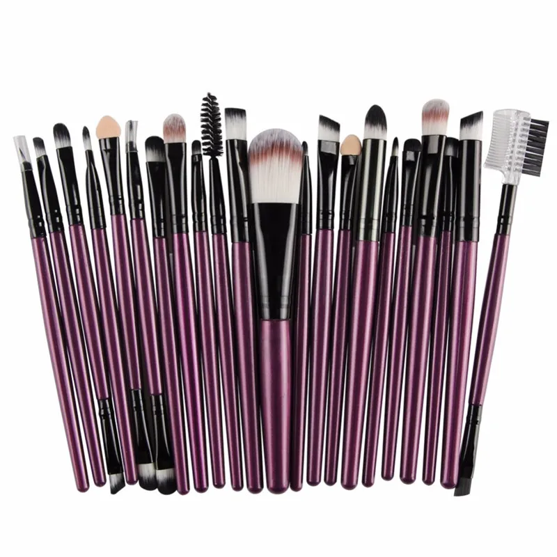ZH Профессиональный 22 make Up набор kwasten Stichting пудры «дуофибра» Oogschaduw подводка для губ Борстель Cosmetische Красота ящик для инструментов - Handle Color: ZH