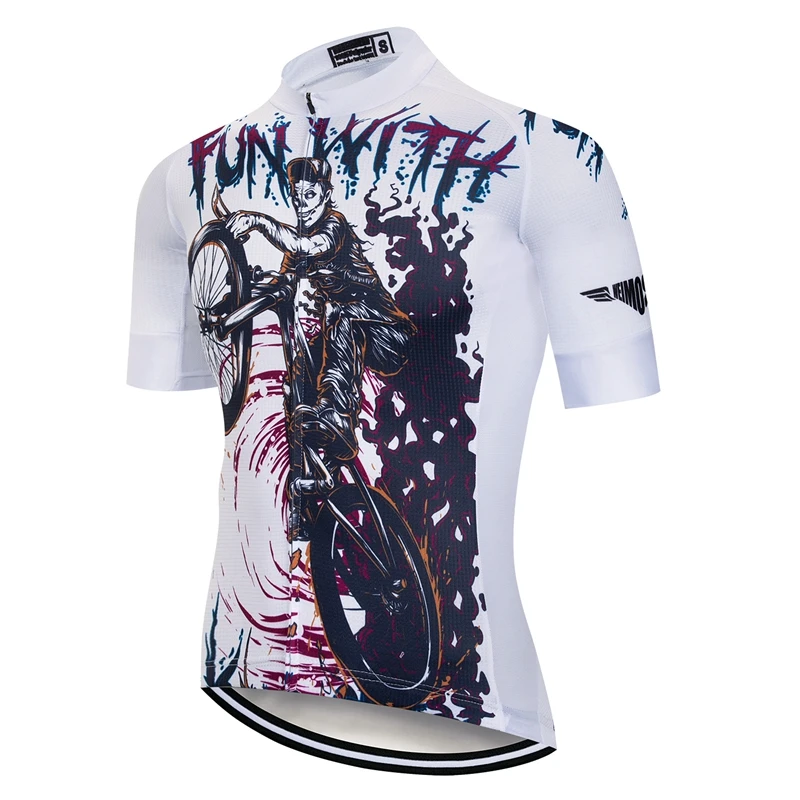 Weimostar Pro Team Skull Велоспорт Джерси мужские Топы рубашка Ropa Ciclismo велосипедная Одежда