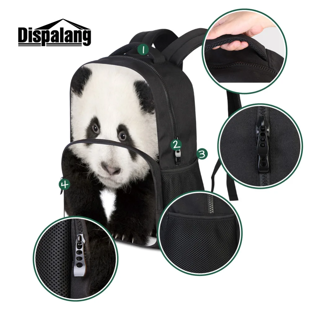 Dispalang белый фетровый рюкзак с головой тигра для мужчин школьные сумки принтом