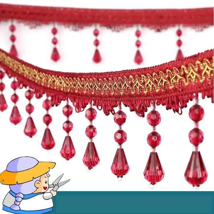 Роскошные кружевные аксессуары для занавесок с бахромой и отделкой сделай сам