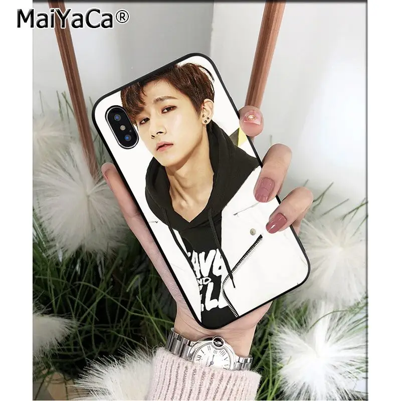 Мягкий черный чехол для телефона MaiYaCa KOPO MONSTA X из ТПУ Apple iPhone 8 7 6 6S Plus XS MAX 5 5S SE XR |