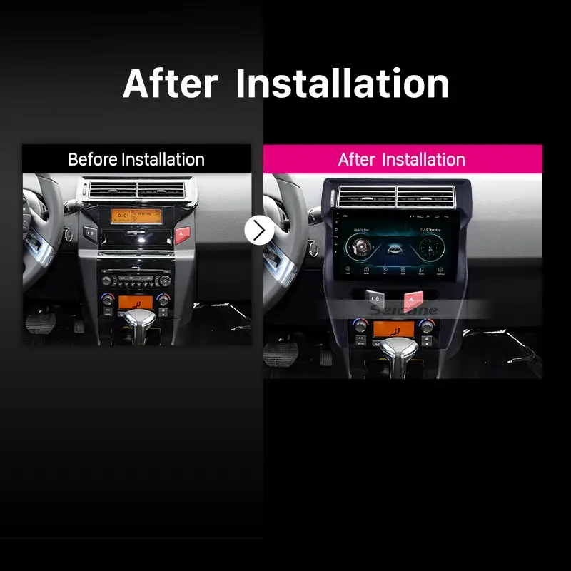 Автомагнитола Seicane 10 1 дюйма Android 8 для Citroen C4 C-четыре GPS поддержка OBD2 Mirror Link 2012 2013 2014