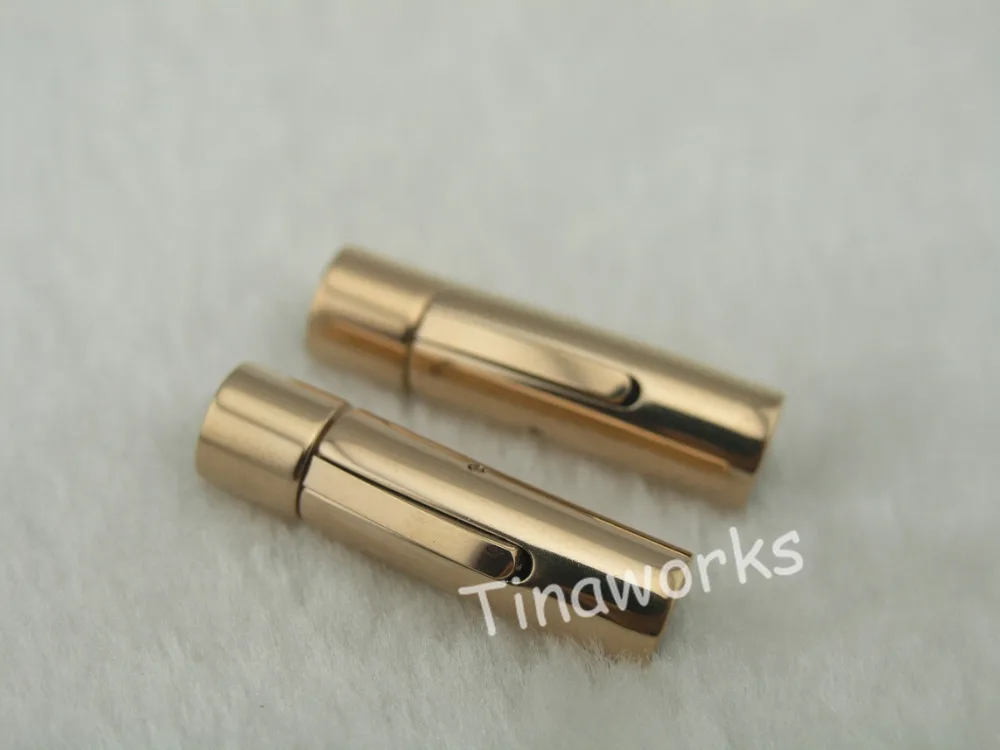 

5Pcs Rose Gold Dia. 6.0mm 316l Stainless Steel Snap/bayonet Jewelry Clasp