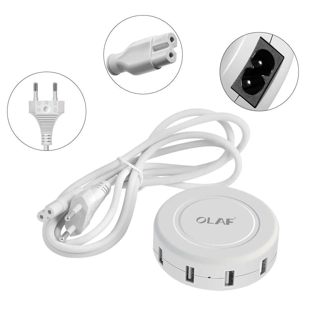 Олаф 6 Порты USB Зарядное устройство для iPhone 8 7 Plus iPad несколько стены зарядки ЕС Plug