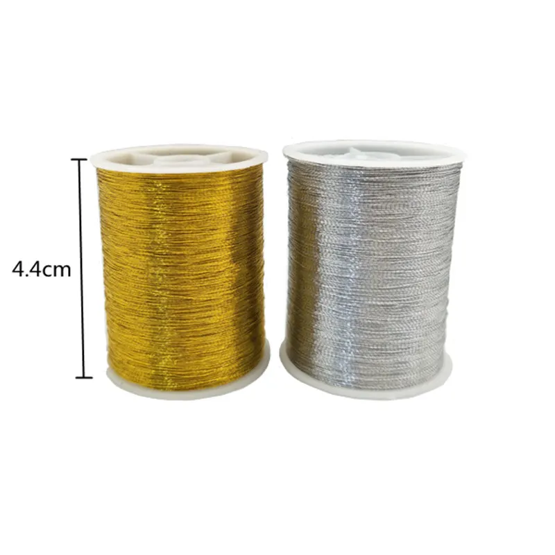 Золото/серебро 109 ярдов нитки для швейной машины полиэстер вышивка крестиком сильные нитки для швейных принадлежностей AA8509
