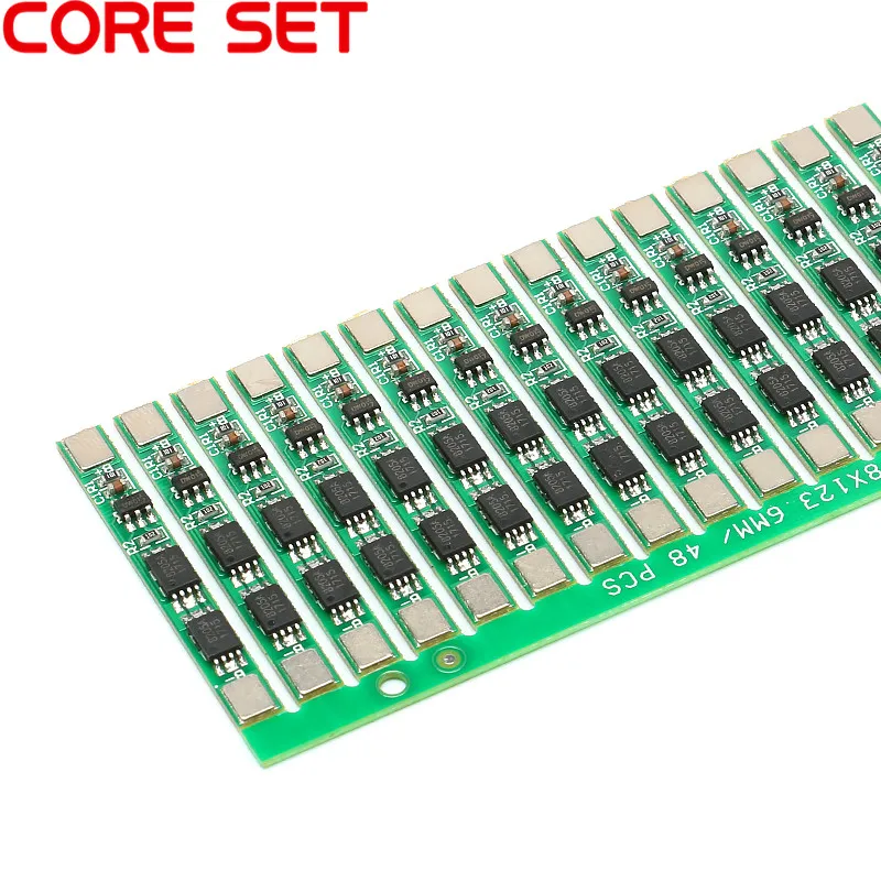2 шт. 1S 3 7 V 4A li-ion BMS PCM 18650 зарядное устройство Защитная плата PCB для литий-ионная
