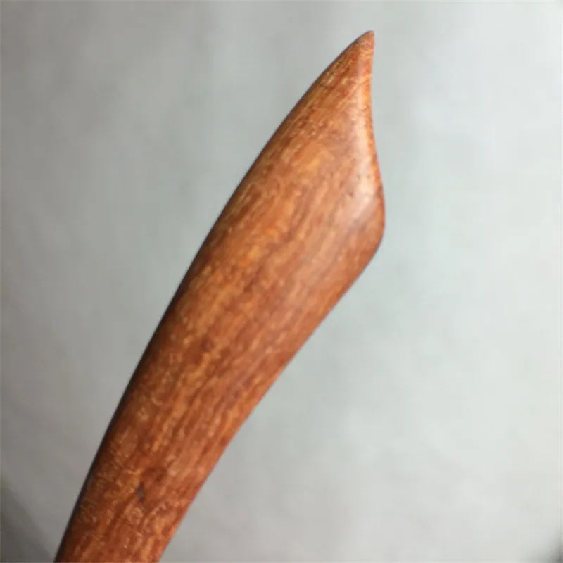 Red sandalwood AINILIDAN этнические ювелирные изделия древние сандаловое дерево деревянные палочки для волос простой узор черное дерево природный аромат аксессуары для волос - Окраска металла: Red sandalwood