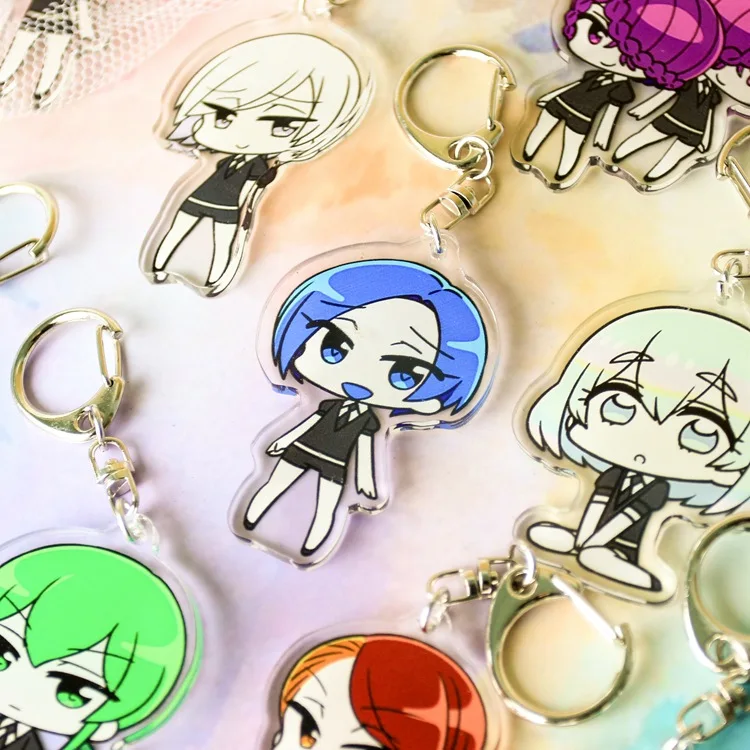 5 шт./лот Houseki no Kuni Land блестящая версия Брелок фигурка модель Kawaii милый акриловый