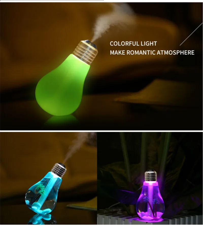BOLE DEGNYE СВЕТОДИОДНЫЙ Ночник Ультразвуковой увлажнитель цветная лампа USB мини