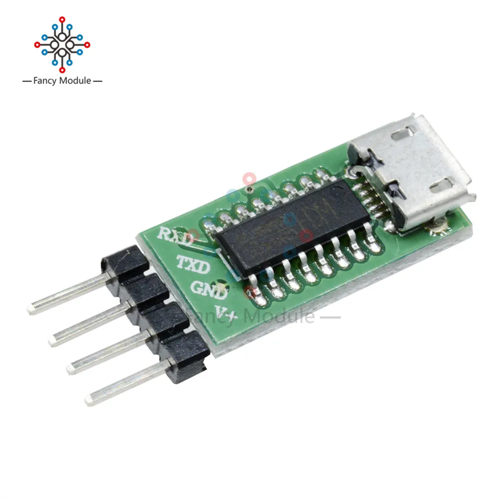 

CH340C Micro USB to TTL Serial Port ISP Download Module 5V/3.3V 500ma Replace CH340G CH340T For STM32 51 With Lines In Stock