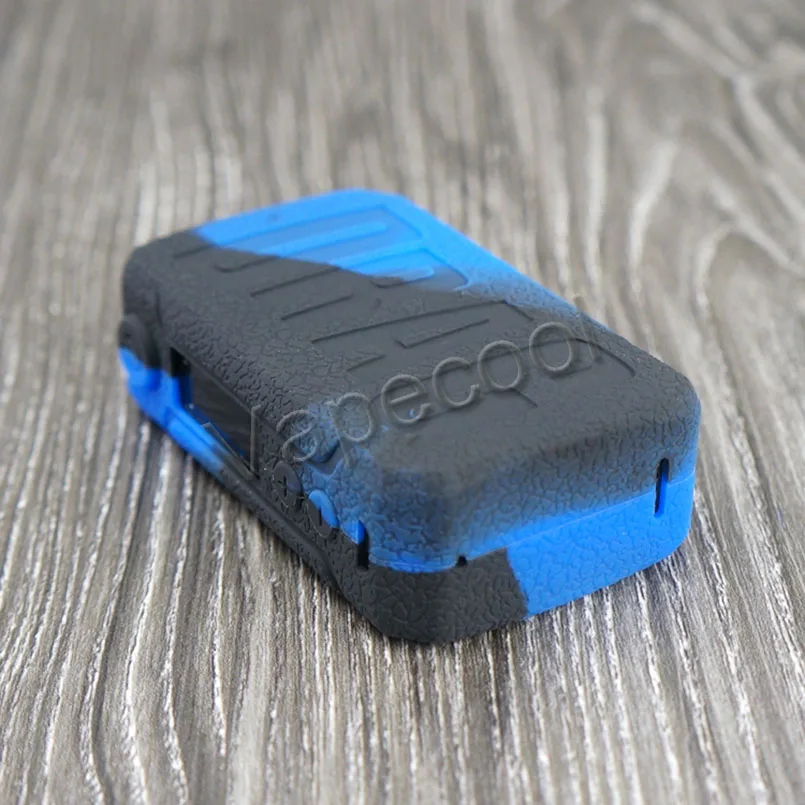 black blue Силиконовый чехол для VOOPOO DRAG MINI 117w коробка мод чехол для вейпа Резиновая кожа основы стикер рукав корпус демпфер гель мод щит - Цвет: black blue
