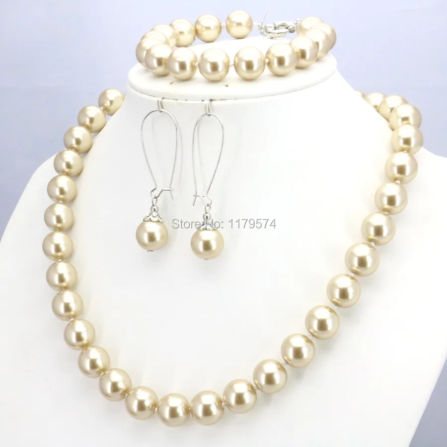 Рождественский подарок для женщин и девочек 10 мм светло Золотая стеклянная