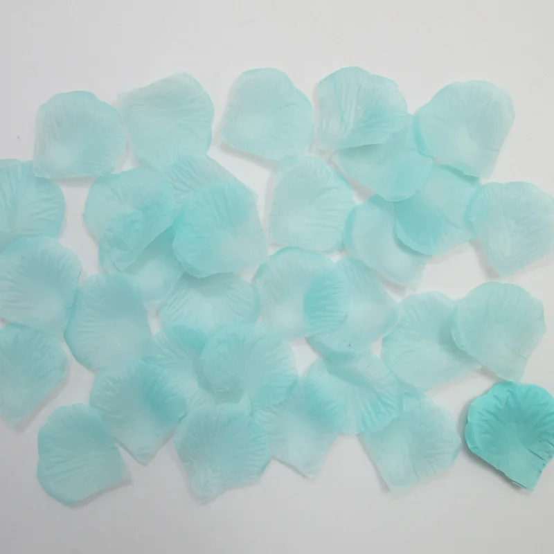 

1000pcs (100pcs*10packs) mint green tiffany blue Artificial Fabric Rose Petals