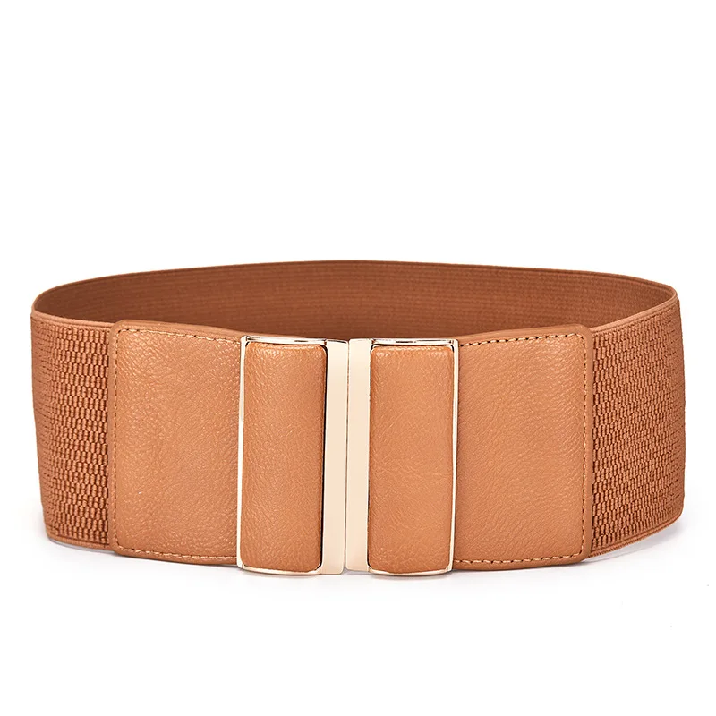 ORINERY 2018 New Designer Belts for Women Fashion Solid Elastic PU Leather Belt Wide Jeans Dress Accessories | Аксессуары для