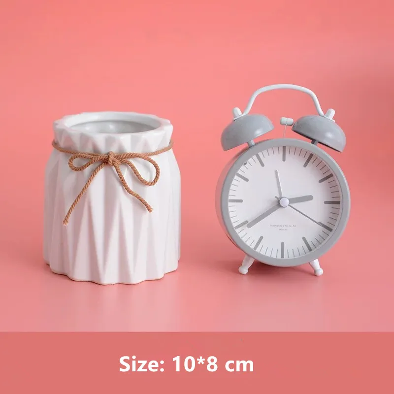 Style 17 Кисть для макияжа, керамическая банка для хранения, розовая керамическая бутылка для хранения, органайзер для хранения косметики, настольная подставка для ручек, керамический контейнер - Цвет: Style 17