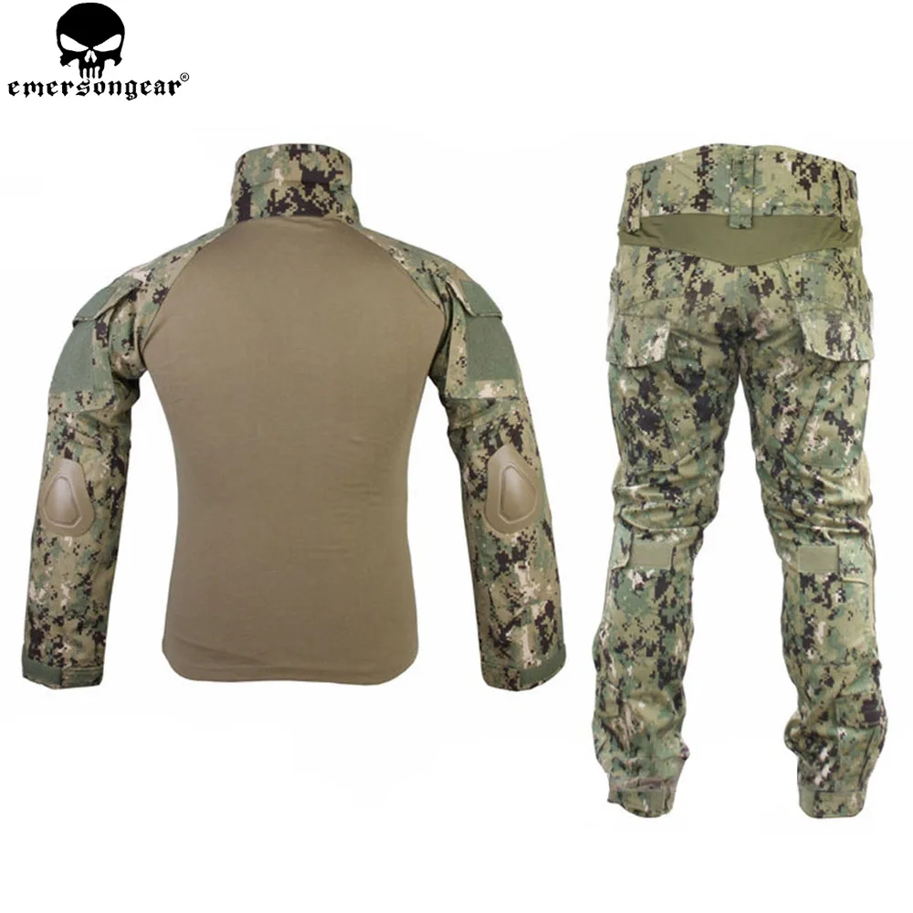 EMERSONGEAR Gen2 тактический Костюм боевая рубашка брюки с наколенниками Охота страйкбол Paitball Униформа AOR2 EM6924
