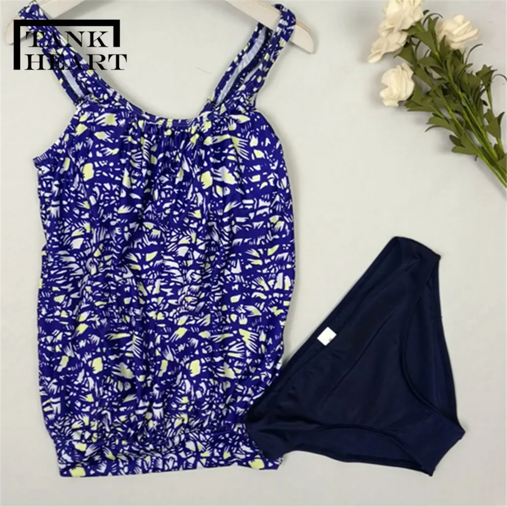 Купальник бикини с принтом в виде сердца большие размеры купальник для женщин