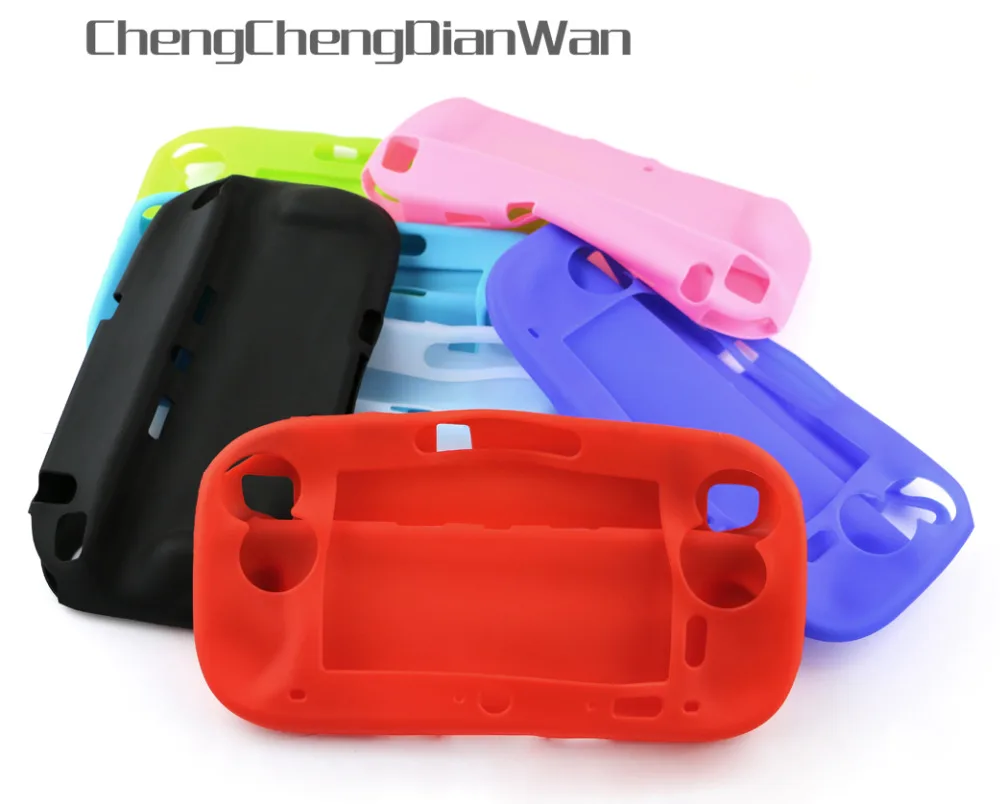 ChengChengDianWan 10 шт. для Nintendo Wii U высококачественный силиконовый чехол гелевый кожаный