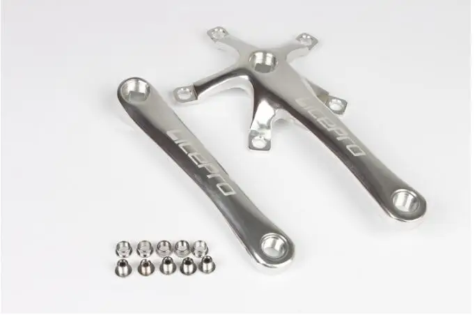 sliver crank Litepro, складная велосипедная звездочка, сверхлегкая, 130 BCD 45t 47t 53t 56t 58T AL7075, сплав, BMX, велосипедная звездочка, коленчатая пластина - Цвет: sliver crank