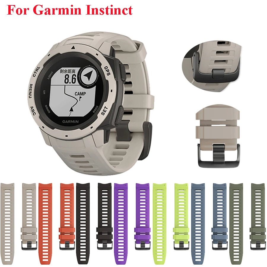 Силиконовый ремешок для часов JKER Quick Release для Garmin Instinct, сменный ремешок, легко подходят для часов, Wirstband