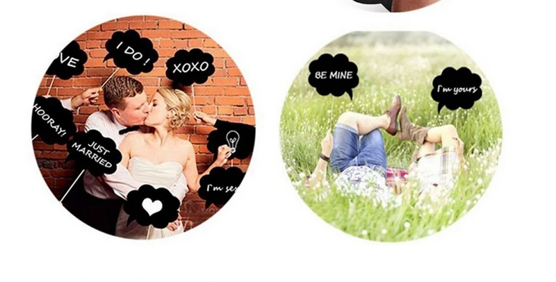 11 шт./упак. черные карты + палочки Mr Mrs фото стенд реквизит Love DIY Фотография