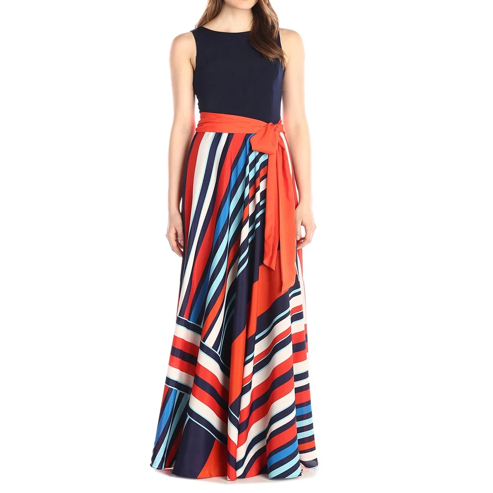 Roiii Для женщин Дамы Повседневное Boho Maxi Летнее пляжное платье Вечерние Вечер