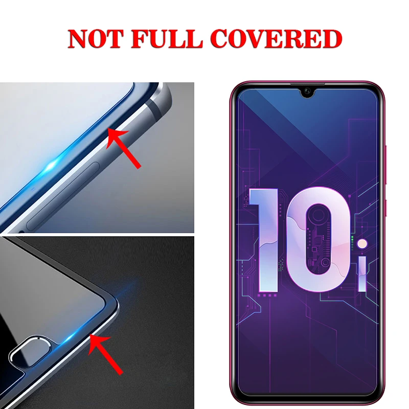 Закаленное стекло для Huawei Honor 10i защита экрана 2 5 D ультра тонкий 9H защитный